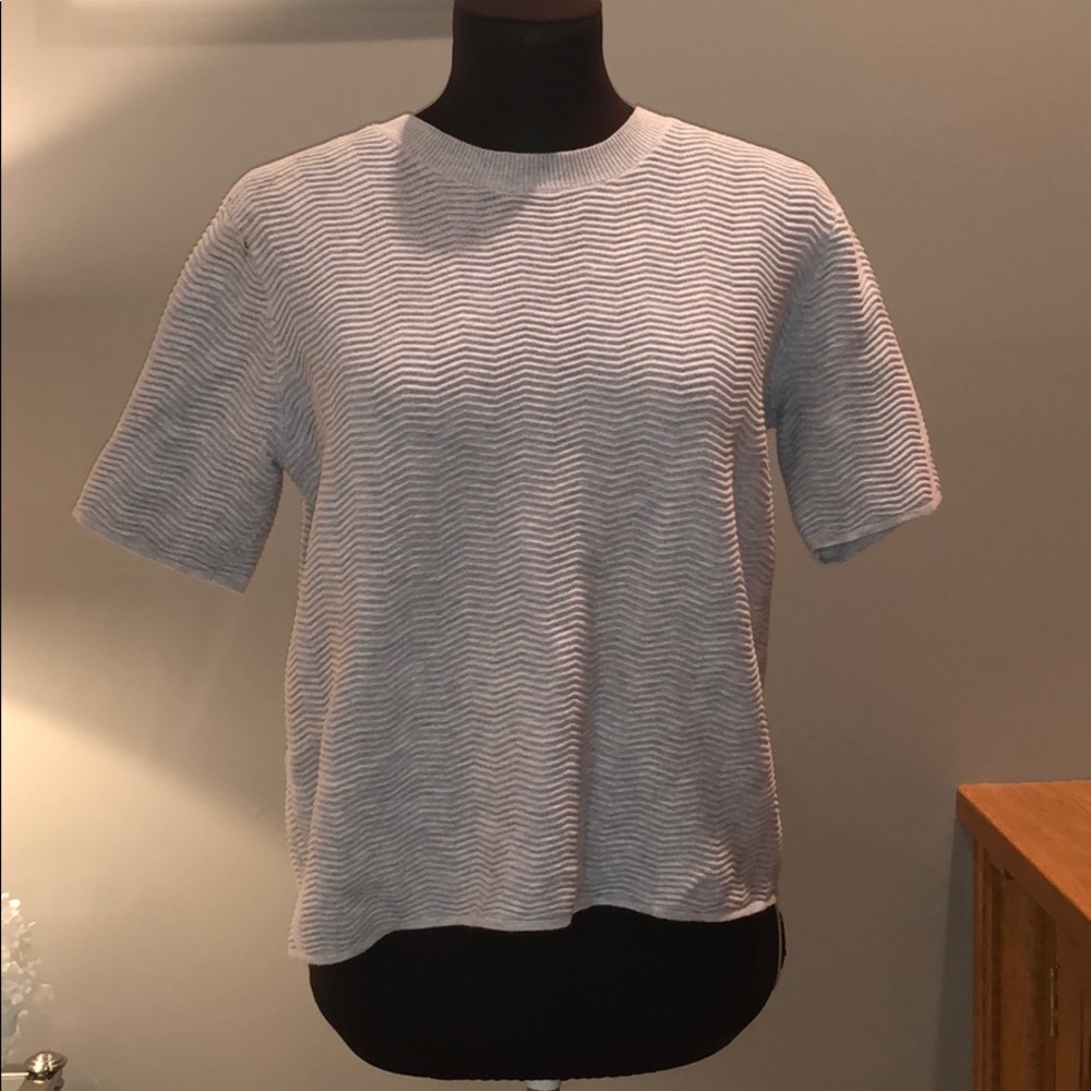 Banana Republic cotton/nylon open back sweater.